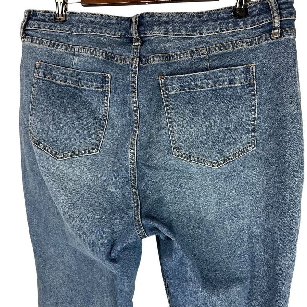 Free People We the Free CRVY High-Rise Vintage Straight Jeans Size 35S - Picture 5 of 8